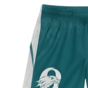 Shorts de lacrosse unisexe bleu sarcelle et blanc sublimés, légers en polyester, uniforme d'équipe, réversibles, vêtements de sport d'entraînement - Product Image 5