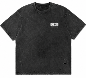 เสื้อยืดโอเวอร์ไซส์ผู้ชายสไตล์วินเทจย้อมสีเอซิดคุณภาพสูงรุ่นใหม่ประจำฤดูร้อนปี 2026 พร้อมโลโก้แบบกำหนดเองและดีไซน์ทำสีซีดแบบดิสเทรส - Product Image 1