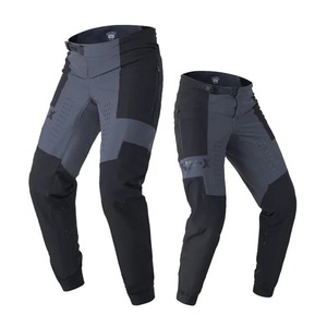 Motorcycle Leather Cordura Riding Pants with CE Removable <b>Knee</b> & Hip <b>Protectors</b> | Waterproof Biker Trousers | Hike Impex - Product Image 3