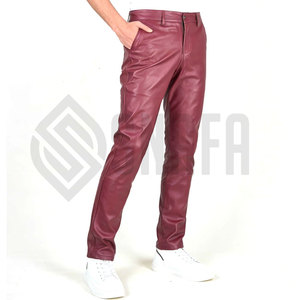 Best Supplier Genuine Leather Best Quality Men's Leather Pants Fashion Wear Premium Quality Men's Leather Pants - Product Image 3