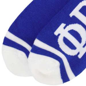 Phi Beta Sigma Royal Blue Crew <b>Socks</b> Fraternity Knit Athletic Comfortable Stretch Breathable Everyday Wear - Product Image 6