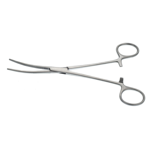 Pinzas Crafoord de 7 Pulgadas con Mordazas Curvas Longitudinales Serradas de 65 mm, Instrumento Quirúrgico de Acero Inoxidable para Agarrar y Sujetar - Product Image 1