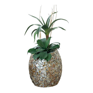 Vase décoratif en nacre incrusté de coquillages, fait main, de qualité supérieure, décoration de luxe pour la maison - Product Image 5