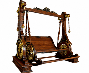 Best Quality Carved Wooden <b>Swings</b>/ Jhoola Premium Solid Teak Wood Maharaja Carved Wooden <b>Swing</b> <b>for</b> Living Room Manufacturer USA - Product Image 4