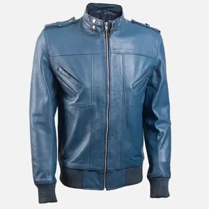 High Quality <b>BROWN</b> Cow Skin Formal <b>Leather</b> <b>Jackets</b> Waterproof & Eco-Friendly - Product Image 1