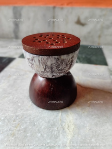 Fabriqué à la main en résine époxy et bois d'acacia Bukhoor brûleur artistique coulé à la main Oud Stand parfum de maison Ramadan décor Eid cadeau - Product Image 6