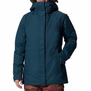 Men's Printed Waterproof Ski <b>Jacket</b> Hooded <b>Primaloft</b> Insulated -Tex 100% Polyester Brown Zipper Closure - Product Image 5