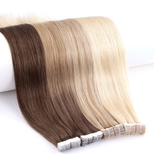 KSWIGS Real Human Hair Tape Remy Virgin 12-28 pouces Double Draw Invisible Mini Tape Extensions Straight Texture Shed-Resistant - Product Image 2