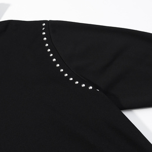 Sudadera con Capucha para Mujer, Estilo Invernal 2026, Moda Urbana Europea y Americana, 100% Algodón, Versátil, Casual, con Remaches - Product Image 6