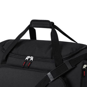 Wholesale Black Polyester <b>Duffel</b> <b>Bag</b> 30-<b>40L</b> Adjustable Strap Zipper Closure Unisex Gym Casual Fitness <b>Bag</b> - Product Image 6