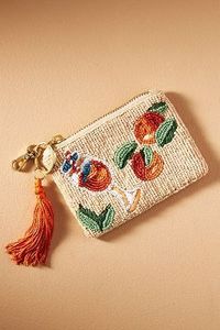 Premium Quality Handmade <b>Beaded</b> Cotton Embroidery Coin Purse for Women Vintage Style Small Pouch with Zipper - Product Image 3