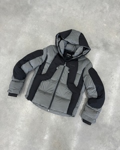 เสื้อแจ็คเก็ตพัฟเฟอร์พิมพ์ลาย OEM สำหรับผู้ชาย พร้อมโลโก้แบบกำหนดเอง เสื้อแจ็คเก็ตลำลองสำหรับฤดูหนาวสำหรับผู้ชาย มีกระเป๋า พร้อมบริการ OEM - Product Image 1