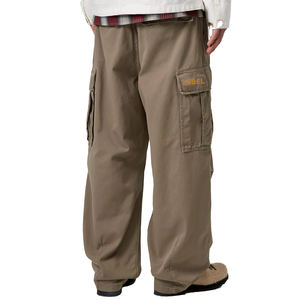 Pantalones Cargo Premium para Hombre, Corte Relajado, Sarga de Algodón Teñida, Múltiples Bolsillos, Estilo Urbano y de Trabajo, Personalizables OEM - Product Image 2