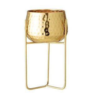 Luxury Finish Metal <b>Planter</b> With Stand Stylish Decorative Plant Container Perfect For Contemporary Interior Exterior Home Decor - Product Image 1