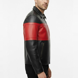 เสื้อแจ็คเก็ตฤดูหนาวไซส์ใหญ่สำหรับผู้ชาย ระบายอากาศได้ดี พร้อมปกคอตั้งแบบซิป แต่งขอบด้วยขนแกะ ขายส่ง - Product Image 6