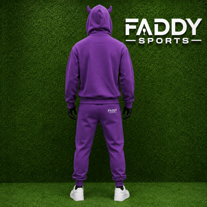 Custom Purple Devil Horns Zip Up Hoodie Streetwear Y2K <b>Gothic</b> Horned Sweatshirt Heavyweight Fleece Unisex Full Zip <b>Jacket</b> Men - Product Image 5