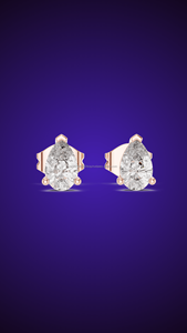 Reef Reflection 10K Moissanite/Cubic Zirconia / CVD Lab cultivé 14K/18K/22K/925 Boucles d'oreilles en argent pour elle - Product Image 3