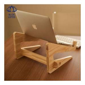 Soporte para Portátil de Madera MÁS VENDIDO, Soporte Duradero para Portátil que Eleva la Pantalla para una Mejor Postura y Mejora el Flujo de Aire para la Refrigeración del Portátil - Product Image 1