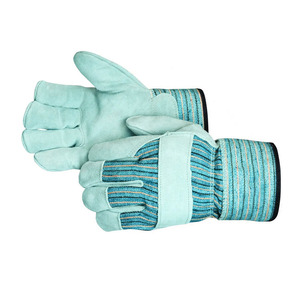 Gants de travail en cuir de vachette pleine fleur de qualité supérieure, doux et confortables, pour le travail du bois, le jardinage et la maison - Product Image 4