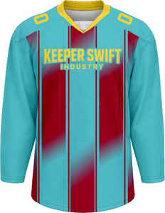 Maillot de hockey sur glace 100 % polyester, taille adulte, maillot d'entraînement, couleur unie, maillot de hockey sur glace pour équipe sportive - Product Image 2