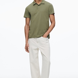 Polo décontracté pour homme 100% coton brodé à manches courtes, t-shirt tricoté, vente en gros personnalisée - Product Image 2
