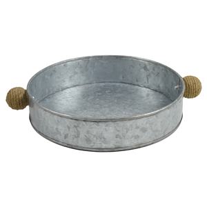 Plateau de service en métal au design ironique, idéal pour la présentation des aliments, plateau en métal pour servir les boissons, design pour la maison, le restaurant et le bar, plateau galvanisé - Product Image 2