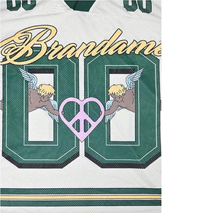 Camiseta de Fútbol Corta para Hombre y Mujer, Estilo Retro, de Malla de Poliéster, Holgada, Estilo Urbano, Informal, para Verano - Product Image 6