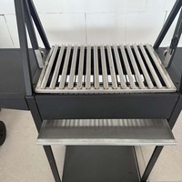 Mini barbecue au charbon de bois pliable, portable, pour table, extérieur, camping, pique-nique, voyages