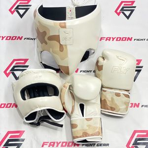 Nouveau design en cuir imprimé camouflage, gants de boxe personnalisés pour l'entraînement et le sparring, protection de la tête, protection du bas du dos, poignées confortables - Product Image 1