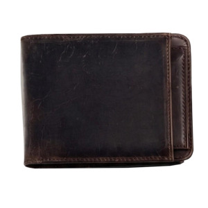 Portefeuille fin pour homme en cuir véritable fait main, écologique, tendance, de haute qualité, personnalisable, porte-cartes, fenêtre pour carte d'identité - Product Image 4