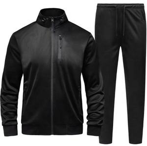 Ensemble de survêtement léger d'hiver pour homme, 100% coton, décontracté, à capuche, imprimé délavé à l'acide, personnalisé, de haute qualité, vente en gros - Product Image 2