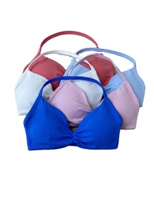 Ensemble de yoga respirant sans couture plissé, vêtements de sport pour la salle de sport, soutien-gorge de sport à bretelles, ensemble 2 pièces, soutien-gorge de sport à col en V, vêtements de sport à maintien élevé - Product Image 2