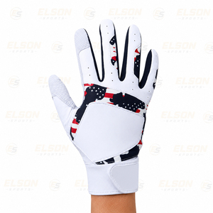 ถุงมือตีเบสบอลหนังแท้พิมพ์โลโก้ส่วนตัว สีและขนาดตามสั่ง - Product Image 2