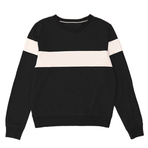 Custom <b>Design</b> Two-Tone Color Block Sweatshirt For Men 100% Cotton Fleece Pullover Round Neck With Ribbed Cuffs - Product Image 2