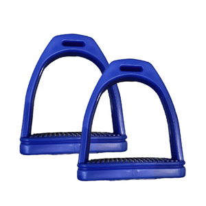 Black <b>Engineering</b> <b>Plastic</b> Equestrian Tool Accessories with Anti Slip Rubber Pads - High-strength Stirrups - Product Image 6