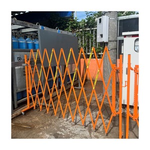 Porte de sécurité industrielle simple et pliable Dup_LP0190 pour entrepôt avec double fonction de pied - Product Image 3