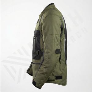 แจ็คเก็ตหนังแท้สำหรับขี่มอเตอร์ไซค์คุณภาพดีที่สุดสำหรับผู้ชาย รุ่นใหม่ล่าสุดสำหรับฤดูหนาว พร้อมแผ่นป้องกันที่ถอดออกได้ สามารถสั่งทำได้ - Product Image 3