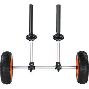 Carrello per Kayak Resistente da 3 Metri, Capacità di Carico 127 kg, Carrello per Canoa Smontabile, Larghezza Regolabile, Piano Superiore Solido da 3 Metri per Carrelli Manuali e Trolley - Product Image 2