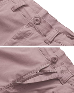 Pantalones Cortos de Trabajo de Algodón Transpirable de la Mejor Calidad para Mujer, con Cintura Regular, Bolsillos Tipo Cargo, Pantalones Cortos de Trabajo, Pantalones Cortos Largos - Product Image 3