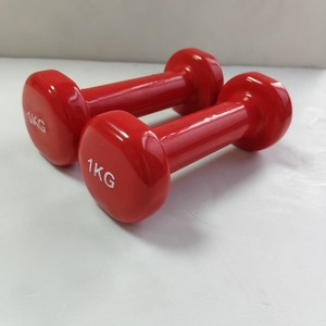 Mancuernas Recubiertas de Vinilo Rojo de 2 LB, Pesas Ligeras para Fitness, Equipo de Ejercicio Unisex - Product Image 3