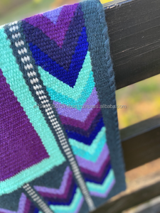 Manta de lana para silla de montar de caballo, estilo clásico para jinetes occidentales, almohadilla duradera para equitación de sendero y ranchera - Product Image 4