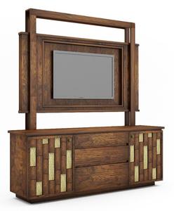 Modern Wooden <b>TV</b> <b>Stand</b> Media Console Cabinet Brown Living Room Entertainment Unit Sideboard Multi-Functional Easy Assembly <b>TVs</b> - Product Image 2