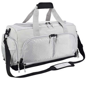 Sac de sport personnalisé en cuir PU avec compartiment à chaussures, grande capacité, idéal pour la gym, les week-ends et les voyages, pour la fabrication industrielle - Product Image 5