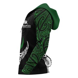 เสื้อฮู้ดลายชนเผ่าฮาวายแบบกำหนดเองสำหรับ OEM  ชุดกีฬาพิมพ์ลายแบบ Sublimation  โลโก้และดีไซน์สั่งทำได้ พิมพ์ลายรอบตัว  เสื้อฮู้ดชาวเกาะแปซิฟิก - Product Image 3