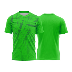 Maillots de football à manches courtes imprimés avec nom et numéro, vente en gros, maillots de football unisexes fabriqués en usine, personnalisables, col rond - Product Image 3