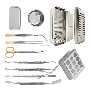 Kit de Instrumentos para PRF en Clínicas Dentales Privadas, Manual, Acero Inoxidable Alemán, Certificado CE, Autoclavable, para Cirugía Oral e Implantes - Product Image 1