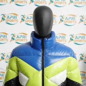 Best Selling Premium Polyester Nylon Fabric Made Men's Puffer <b>Padded</b> Jacket <b>Hip</b> Hop Party Wear Clothes Stand Collar Jackets - Product Image 4