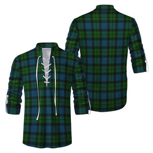 Chemise de kilt écossais traditionnel Strathallan moderne pour homme, motif tartan Jacobite authentique, à lacets - Product Image 3