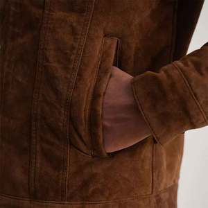 Chaqueta de Cuero Nueva de Otoño e Invierno, Chaqueta de Cuero Delgada, Moda al por Mayor, Chaqueta de Motociclista de Cuero Genuino - Product Image 2