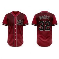 Maillot de baseball vintage à rayures fines, manches courtes, imprimé, en maille respirante, polyester, uniforme pour ligues de baseball amateur
